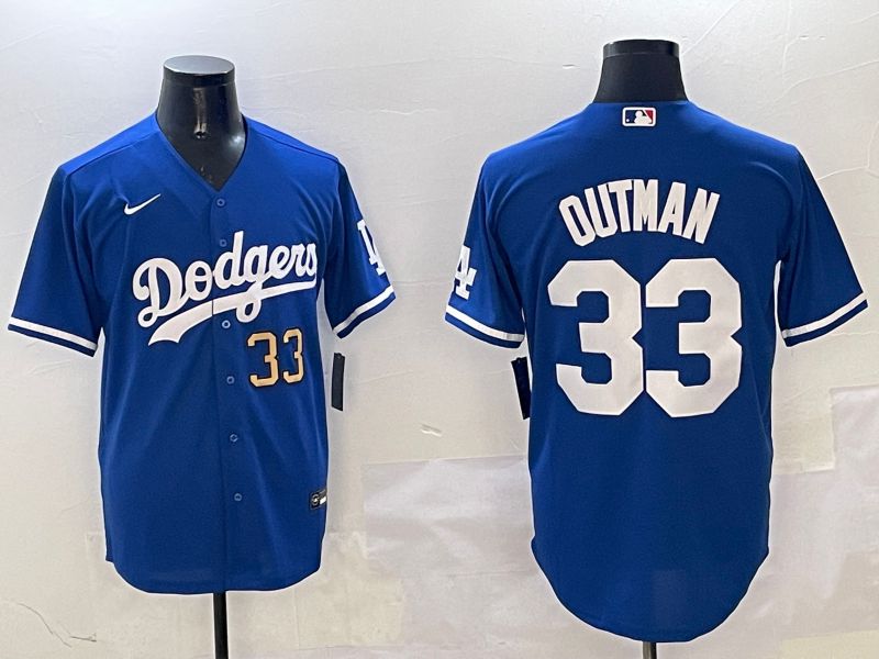 Men Los Angeles Dodgers #33 Outman Blue Game 2025 Nike MLB Jersey style 9